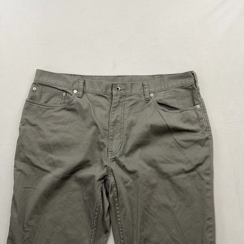 Polo Ralph Lauren Pants Stretch Straight Fit Five Pocket Grey Mens 36x32